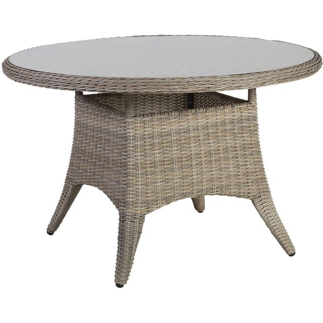 Pöytä Home4you Pacific Ø120 cm hiekka