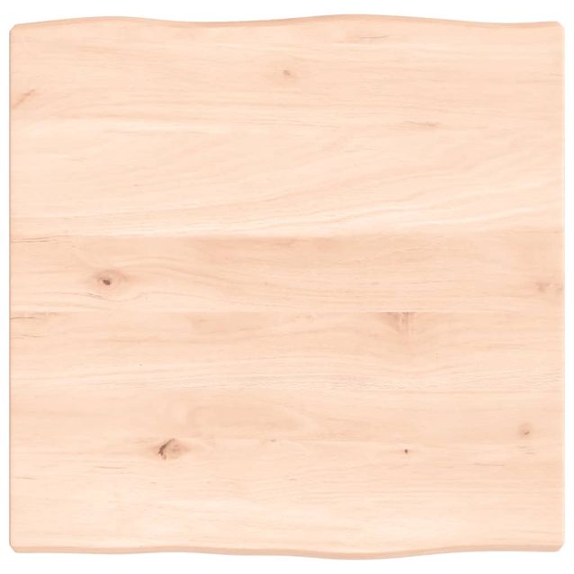 Pöytälevy 40x40x2 cm käsittelemätön täystammi elävä reuna (63860)