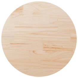 Pöytälevy pyöreä Ø80x3 cm täysi mänty (33670)