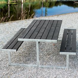 Pöytäryhmä Hortus Loke galvanoitu runko musta