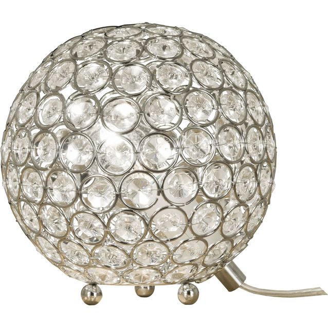 Pöytävalaisin Aneta Bling ø 15 cm kromi/kirkas