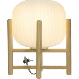 Pöytävalaisin Aneta Lighting Vinda puu/valkoinen