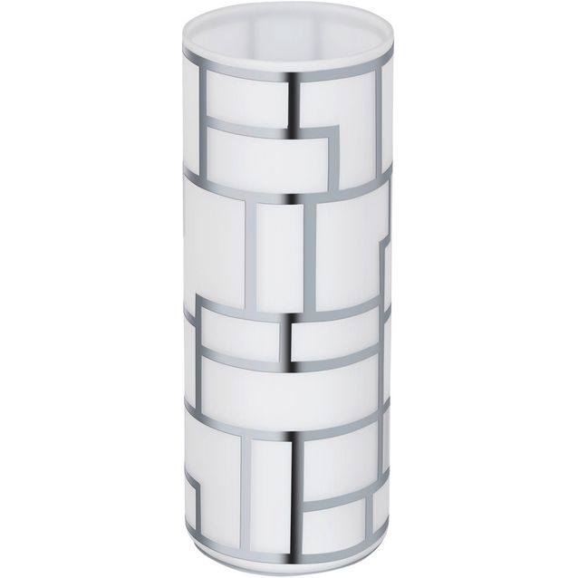 Pöytävalaisin Bayman Ø 105x270 mm valkoinen/kromi 91971