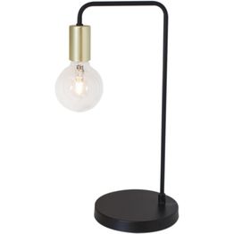 Pöytävalaisin By Rydéns Fondi 45 cm Ø 18 cm mattamusta/messinki