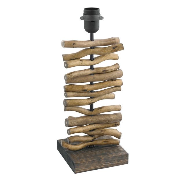 Pöytävalaisin Eglo Seahouse 60W 150x400x150 mm E27 IP20 musta/ruskea