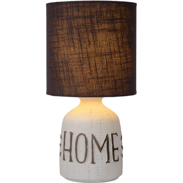 Pöytävalaisin Lucide Cosby, Ø16.5 cm, valkoinen