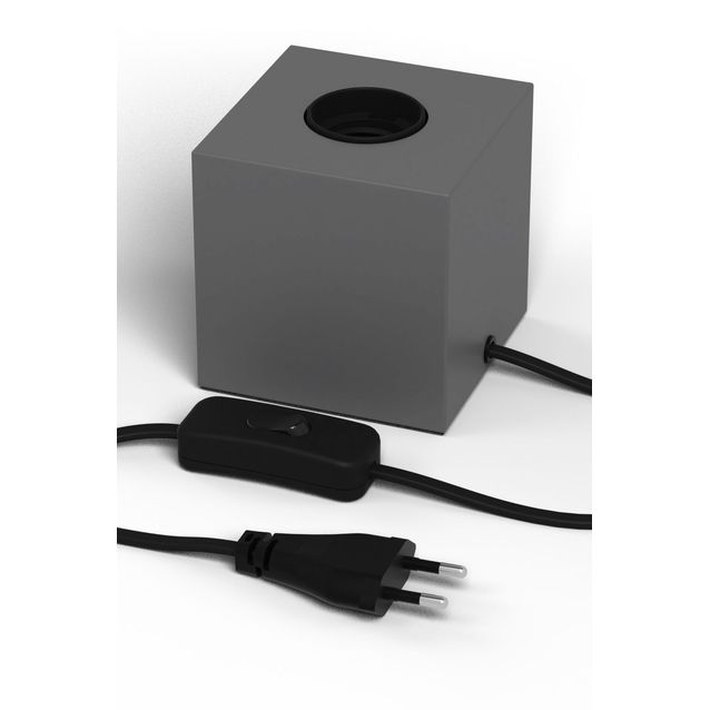 Pöytävalaisin Sessak E27 katkaisijalla, betoninvärinen