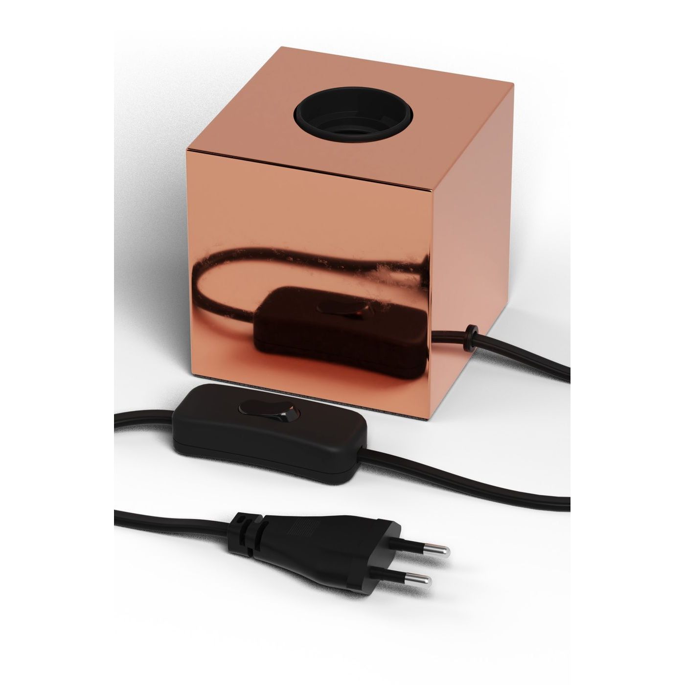 Pöytävalaisin Calex E27 katkaisijalla kuparinvärinen