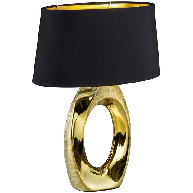 Pöytävalaisin Trio Taba 520x380x240  mm kulta/musta