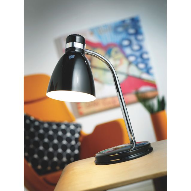 Pöytävalaisin Cyclone Ø 105x330 mm musta