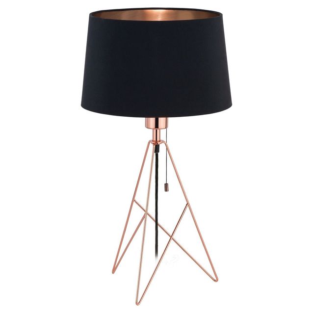Pöytävalaisin Eglo Camporale Ø300x560mm kupari musta 39178