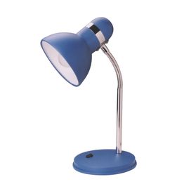 Pöytävalaisin Heat Oscar 430x150 mm sininen/kromi