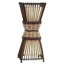 Pöytävalaisin Nino Bamboo 2x40W 230V IP20 ruskea