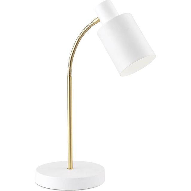 Pöytävalaisin Sessak Darcel mattavalkoinen