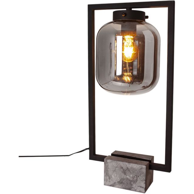 Pöytävalaisin Sessak Dixton 52cm savunharmaa