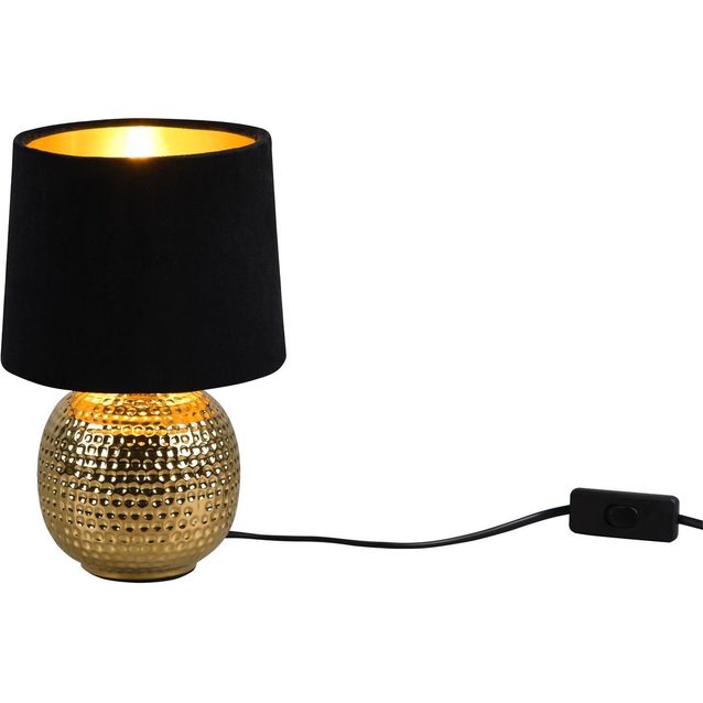 Pöytävalaisin Trio Sophia E14 musta/kulta