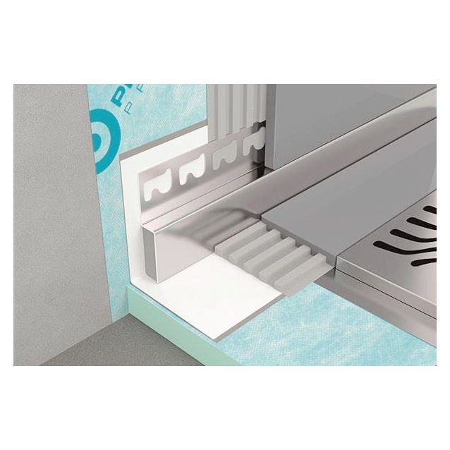 Linjakaivon kaatolista takaseinälle Progress Profiles Proshower Front 10/12,5x28x1000/1500 mm