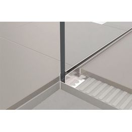 Linjakaivon kaatolista lasiseinälle Progress Profiles Proshower Glass 2% kaato 1000 mm