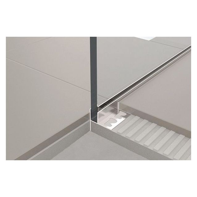 Linjakaivon kaatolista lasiseinälle Progress Profiles Proshower Glass 2% kaato 1000 mm