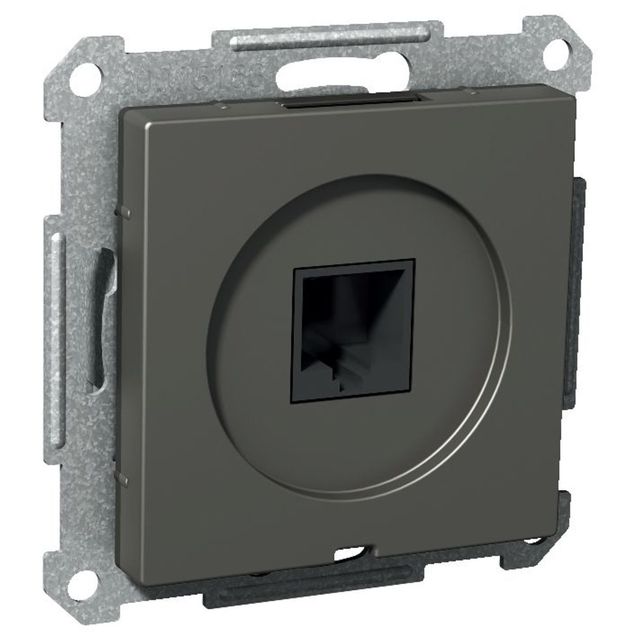 Puhelinpistorasia telerasia 1xRJ45 antrasiitti Exxact