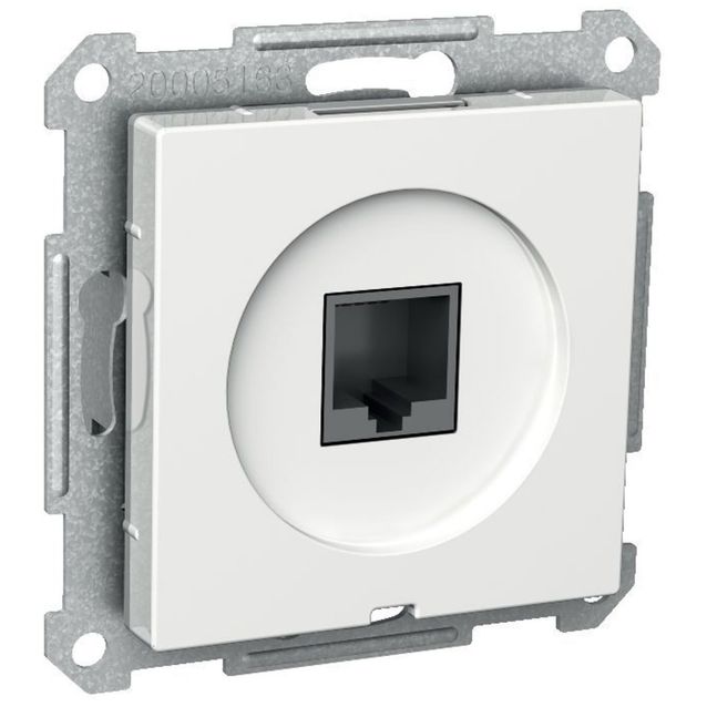 Puhelinpistorasia telerasia 1xRJ45 valkoinen Exxact