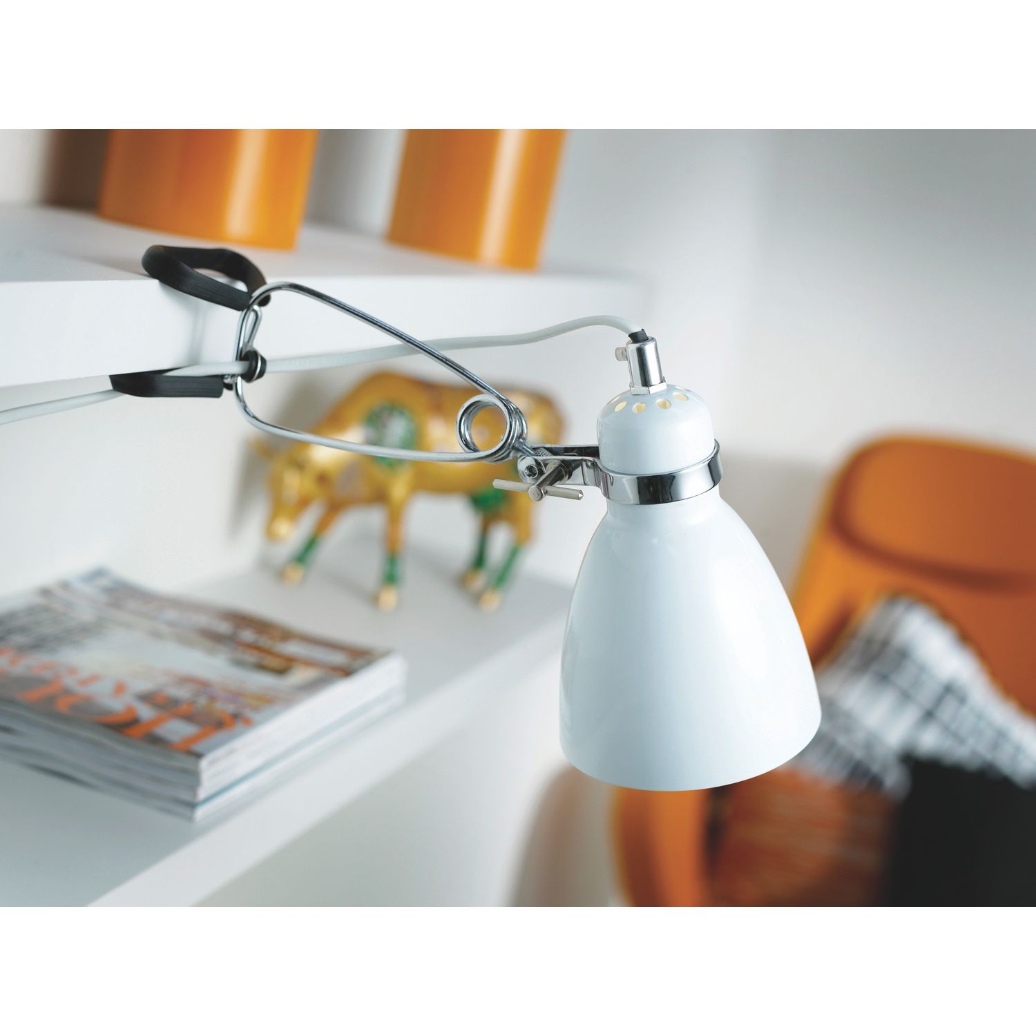 Puristinvalaisin Cyclone Ø 105x270 mm valkoinen