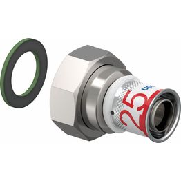 Puristusliitin Uponor S-Press Plus 25-G1 1/4"SN pyörivällä mutterilla