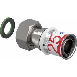 Puristusliitin Uponor S-Press Plus 25-G3/4"SN pyörivällä mutterilla