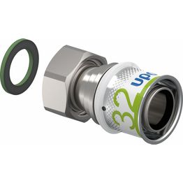 Puristusliitin Uponor S-Press Plus 32-G1"SN pyörivällä mutterilla