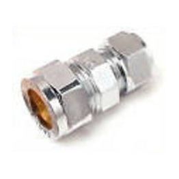 Puserrusliitin supistettu 15x10 mm kromattu