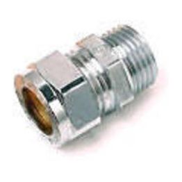 Puserrusliitin UK 3/8x10 mm kromattu