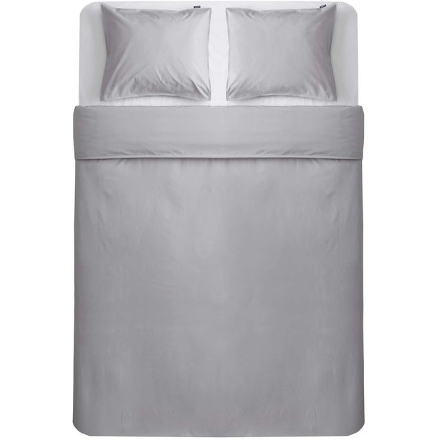 Pussilakanasetti Familon Tupla Percale, 230x220cm, harmaa