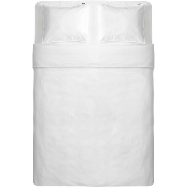 Pussilakanasetti Familon Tupla Percale, 230x220cm, valkoinen