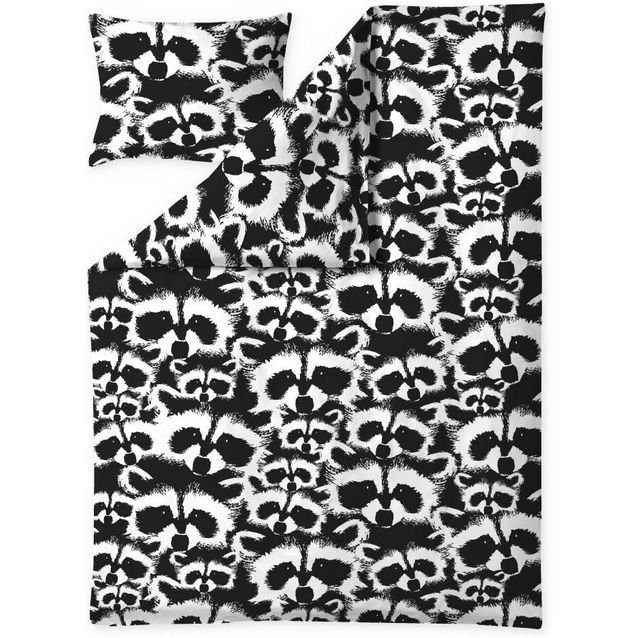 Pussilakanasetti Finlayson Pesue musta/valkoinen