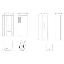 Putkisarja Savo PS-R45 155cm eri värejä
