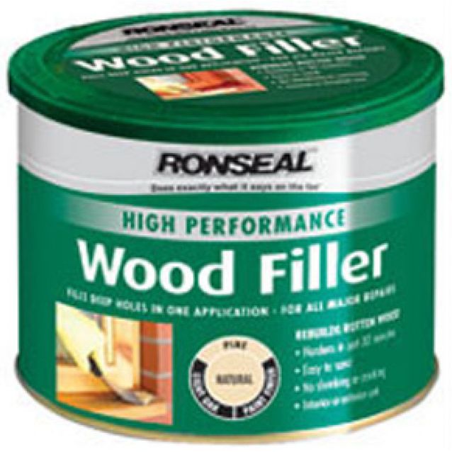 Puukitti Ronseal High Perf Wood filler 275g dark ruskea ulko- ja sisäkäyttöön