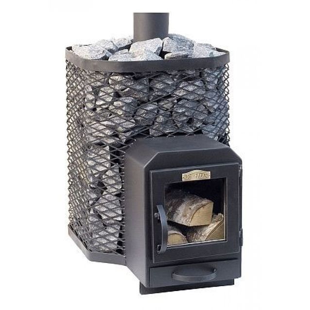 Puukiuas Stoveman 16-LS, lasiluukulla, seinän läpi lämmitettävä (10-16m3) tulisija 5mm