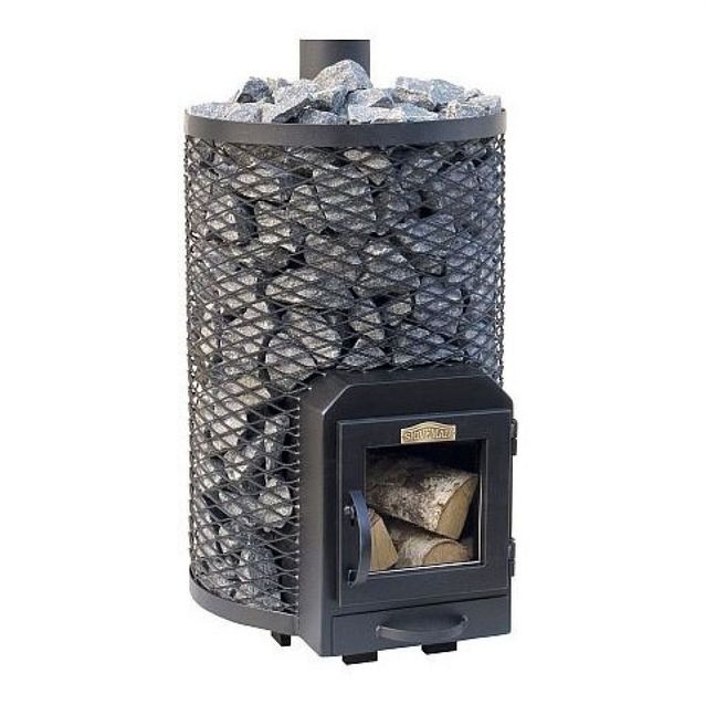 Puukiuas Stoveman Heavy 20R, lasiluukulla (15-20m3)