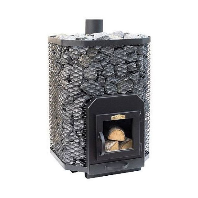 Puukiuas Stoveman Heavy 24, lasiluukulla (19-24m3)