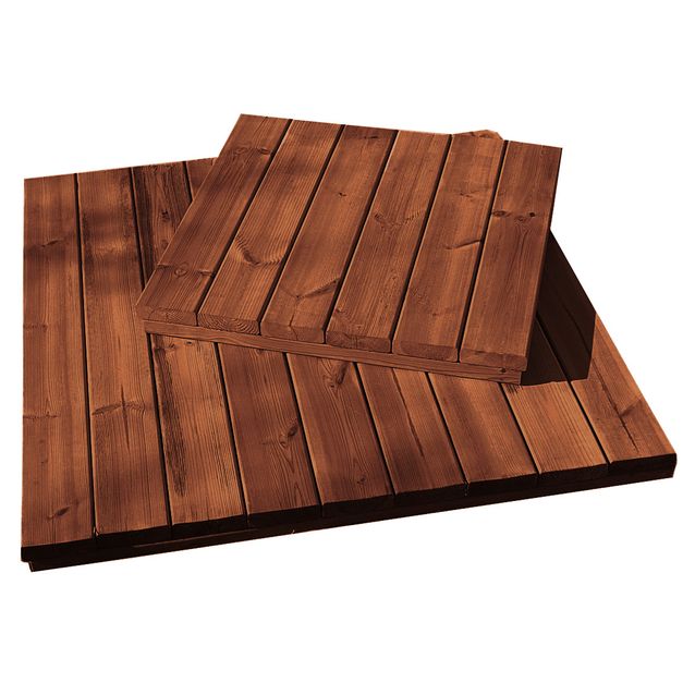 Puulaatta L1660R 600x600x16 mm ruskea