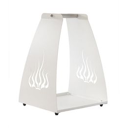 Puunkantoteline PP-Tuote Liekki valkoinen