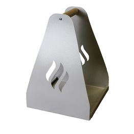 Puunkantoteline Carelia Grill® 35x35x50 cm antiikkivalkea