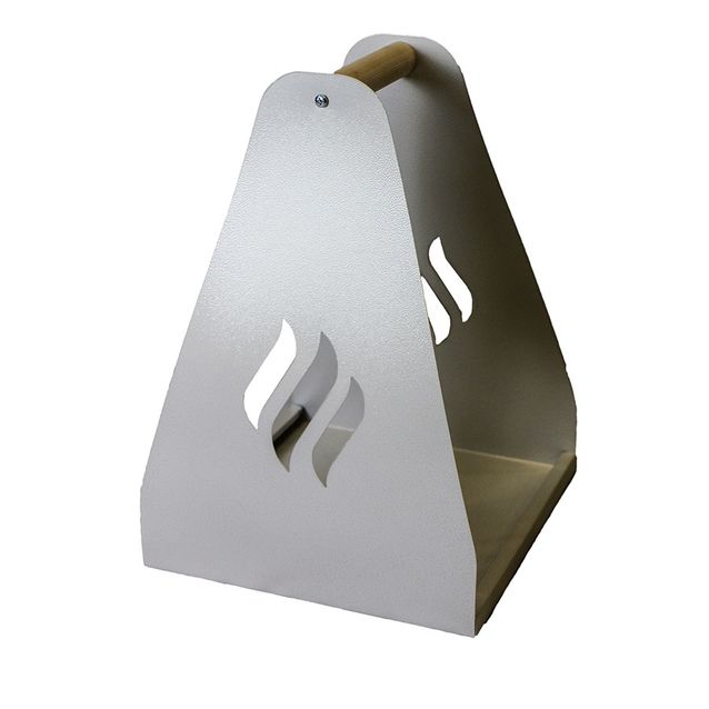 Puunkantoteline Carelia Grill® 35x35x50 cm antiikkivalkea