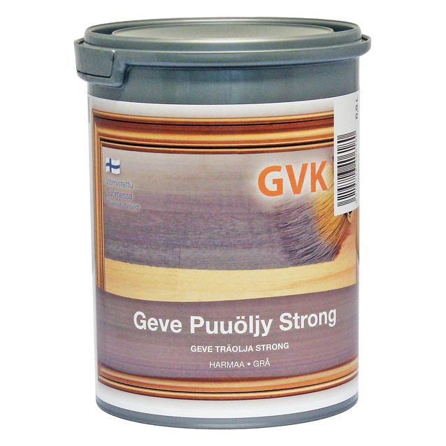 Puuöljy Geve Strong 0.9 l harmaa