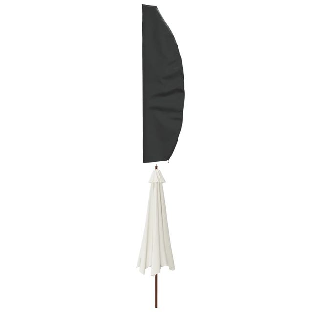 Puutarha-aurinkovarjon suoja musta 280x30/81/45 cm 420D Oxford (59686)
