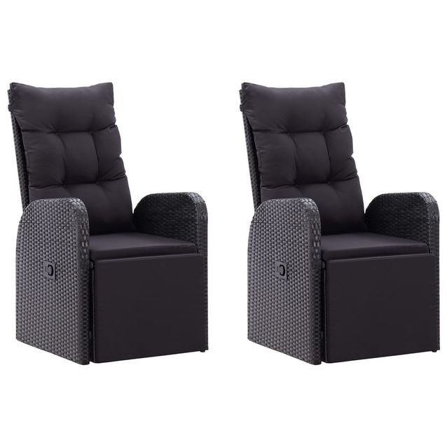 Puutarhan ruokailuryhmä 5-osainen musta (67721)