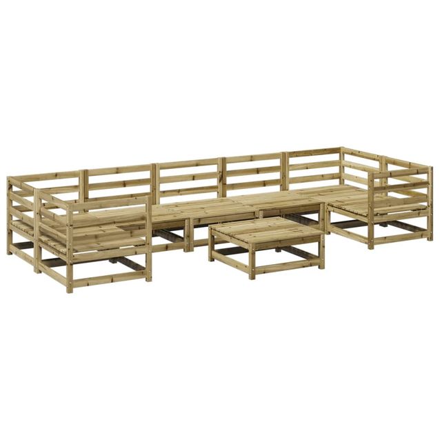 Puutarhan sohvasarja 8-osainen kyllästetty mänty (99334)