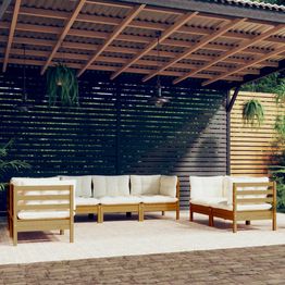 Puutarhasohvasarja, tyynyt, mänty, 7-osaa, eri värejä