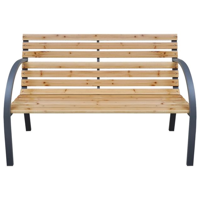 Puutarhapenkki 112 cm täysi kuusi (19573)