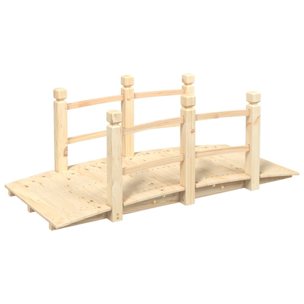 Puutarhasilta kaiteilla 150x67x56 cm täysi kuusi (63355)